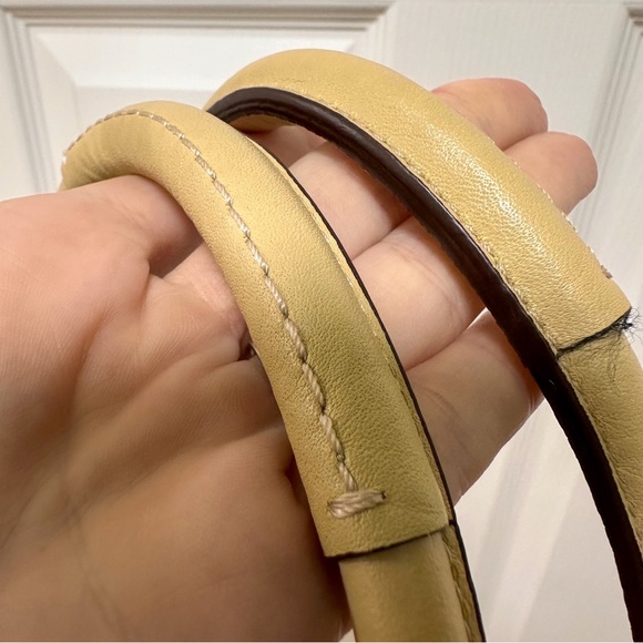 Coach Hamptons Vintage Braided Satchel Tan Sand Pebbled Leather NWT - Picture 7 of 12